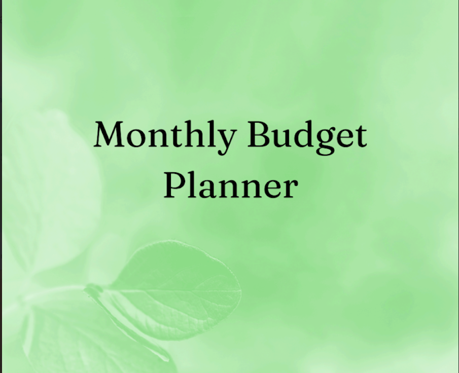 Monthly Budget Planner